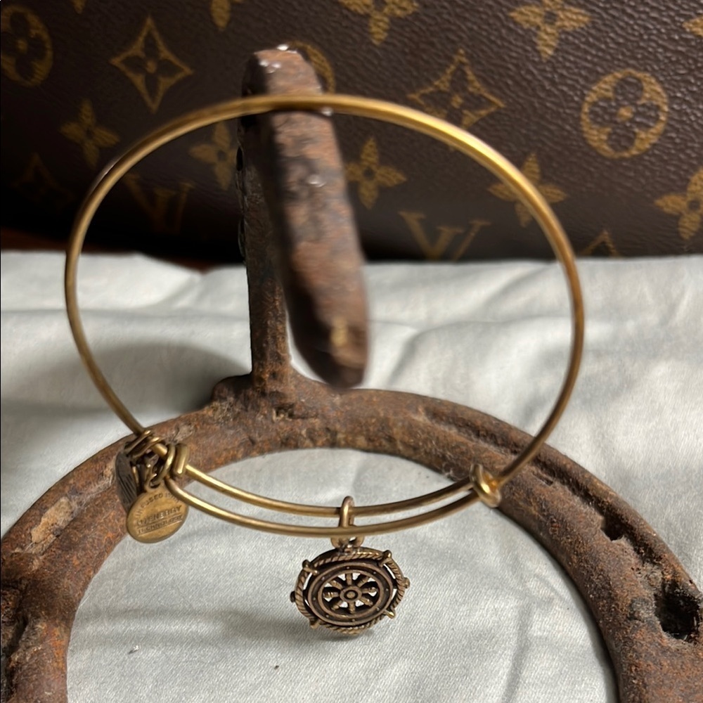 Alex and Ani Gold-Tone Charm Bracelet
